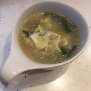 簡単ニラ玉中華スープ